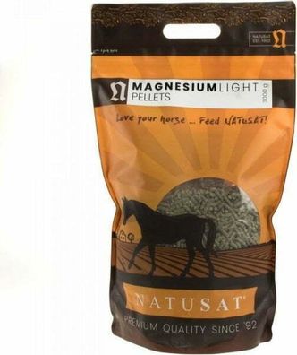 2.5kg Natusat Magnesium Pellets für Pferde Ponys - Nervosität Ängstlichkeit