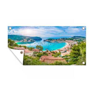 Gartenposter - Strand - Meer - Mallorca - Spanien - 120x80 cm - Gartendeko