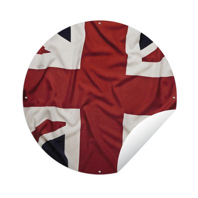 Gartenposter Rund - Die Flagge Großbritanniens - Ø 120 cm - Gartendeko