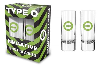Type O Negative Negative Symbol Shotglas Schnapsglas Set NEU & 100% offizielles Merch