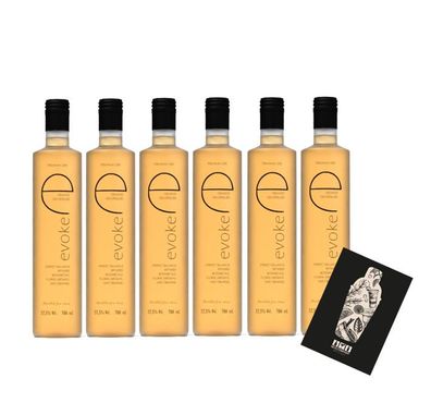 Evoke 6er Set Orange Gin 6x 0,7L (37,5% Vol) Der 5 fach destillierte Gin mit Or
