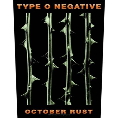 Type O Negative October Rust Rückenaufnäher Backpatch 100% offizielles Merch
