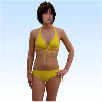 Bikini Betty gelb Gr. XS-M sexy Badesachen Strand Bad Badebekleidung Bad