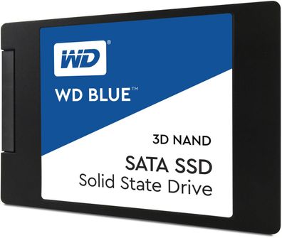 interne SSD Festplatte WD Blue 2.5 Zoll 6.3cm 250 500 1TB 2TB SATA 3D NAND 7mm