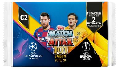 Match Attax 101 Saison 2019/2020 Topps Booster Neu & versiegelt