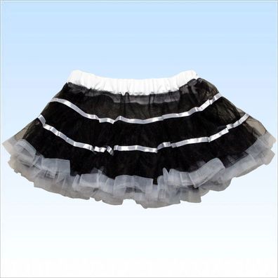 Süßer Petticoat Schwarz / Weiß Gr. 176 - Damen 38 Dress Petticoat Kostüme Unterkleid