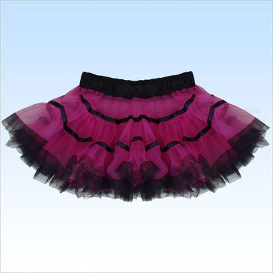 Süßer Petticoat Pink / Schwarz Gr. 176 - Damen 38 Dress Petticoat Kostüme Unterkleid