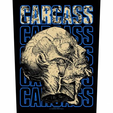 Carcass Necro Head Rückenaufnäher Backpatch Metal Shop