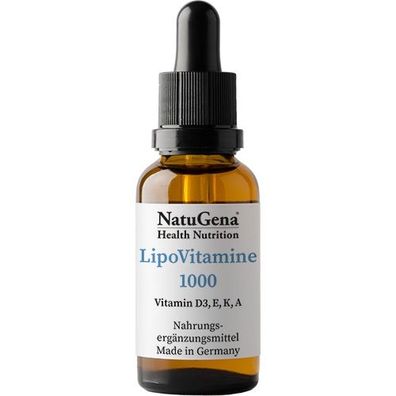 NatuGena Vitamin D LipoVitamine Forte 1000 Vitamin D3 E K A 15ml