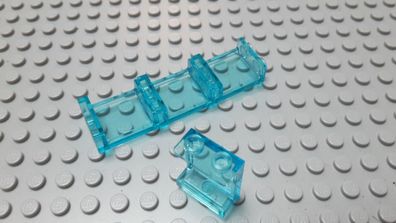 Lego 4 Panele Scheiben 1x2x2 Transparent Hellblau Nummer 87552