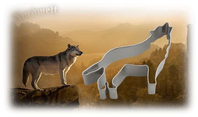 Teigform / Ausstechform Fenriswolf Wolf / Fenris, Edelstahl