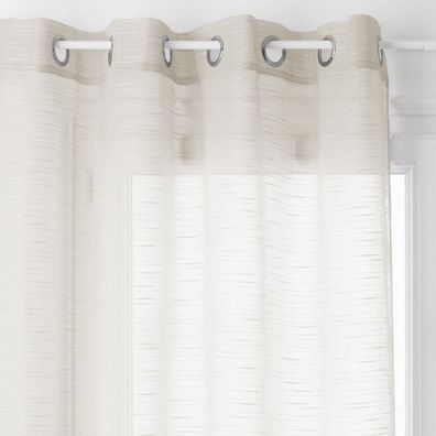 Homemaison Vorhang , Polyester, Elfenbeinfarben, 240x140 cm - Atmosphera