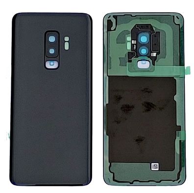 Akkudeckel Backcover Gehäuse Rückseite Kleber f Samsung Galaxy S9 Plus G965 schw