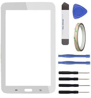 Touchscreen Glas Scheibe Digitizer f. Samsung Galaxy Tab 3 Lite 7" SM T110 weiß