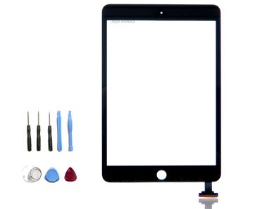 iPad mini 3 Touchscreen f. Apple Glas Display Touch Digitizer Scheibe Front blk.