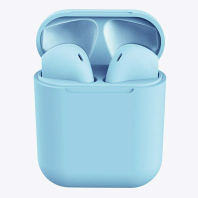TWS i12 Bluetooth Kopfhörer Wireless Touch Ohrhörer Kabellos Headset Türkis