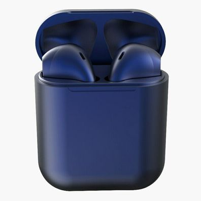 TWS i12 Bluetooth Kopfhörer Wireless Touch Ohrhörer Kabellos Headset Ozean Blau