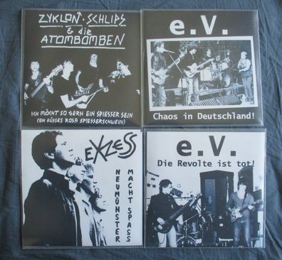 Exzess / Zyklon-Schlips & die Atombomben / e.V. / e.V. Vinyl 4er EP Serie
