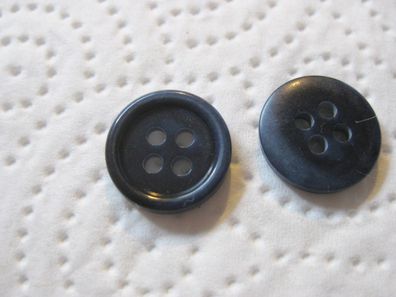 1Kunststoffknopf Knöpfe blau 15x3mm 4Loch Nr. 3283