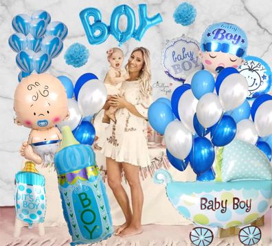 Babyparty Ballondekor Luftballons Folienballons Baby geschenk Party dekor Geburt