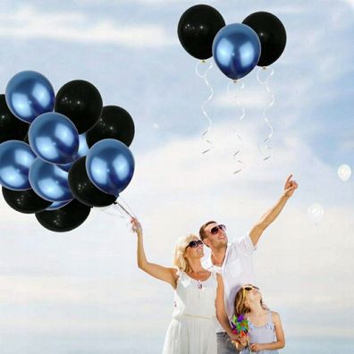 2 Farbig Metallic Helium Ballon Hochzeitsdeko Luftballons Latexballon Ballondeko