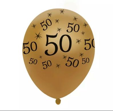 goldene Ballons 30 40 50 Jahre Geburtstag Hochzeit Jubiläum Luftballons NEU Gold