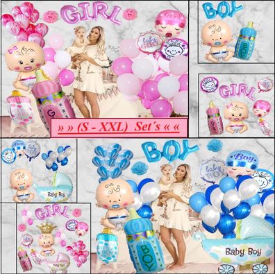 Baby Geburt Party bis 100cm große Luftballons XXL ballon Deko Girl ? Geburtstag