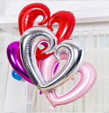 Herz Luftballon Folienballon Hochzeitdeko Ballons Valentinstag Verlobung Deko