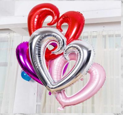 XXL ? Herzform Valentinstag Folienballon ?46cm Beliebt? Luftballon Heliumballons