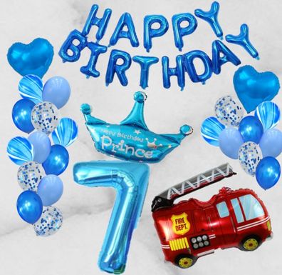 Tatü Tata die Feuerwehr ist da Geburtstag Riesenballon Luftballon Ballon Neuheit