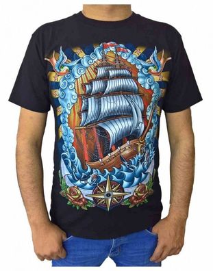 Piraten Schiff (Glow in the Dark) T-Shirt