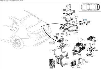 Neu OEM Steuergerät Reifendruck RDC Sensor Mercedes W246 C-KLASSE W205 CLA W222