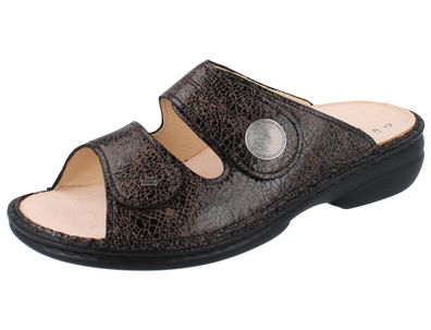FINN Comfort Sansibar Damen Pantolette braun carbon/ Break