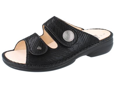 FINN Comfort Sansibar Damen Pantolette schwarz nero/ Crumble