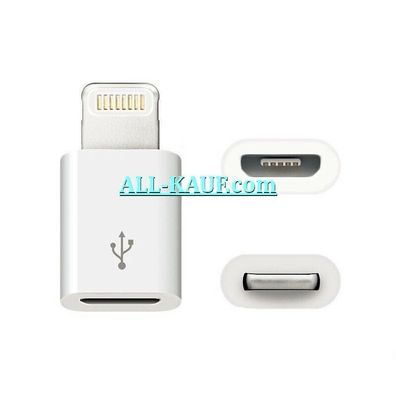 Adapter Micro USB auf Lightning iphone Ladekabel 5 5S SE 5C 6 6s 7 plus X 8 12