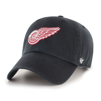 NHL Detroit Red Wings Cap Basecap Baseballcap CleanUp 053838023468 schwarz