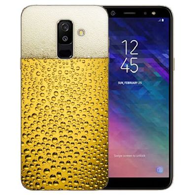 TPU Silikon Handyhülle Cover mit Bilddruck Bier für Samsung Galaxy J6 (2018)