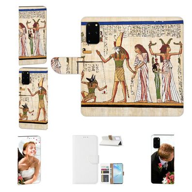 Handy Schutzhülle Tasche Bilddruck Götter Ägyptens für Samsung Galaxy A51 Cover