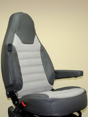 Leder / Stoff Sitzbezug für Fahrer-und Beifahrersitz im Wohnmobil