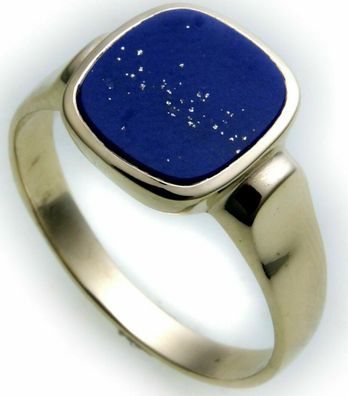 Herren Ring echt Gold 333 echt Lapis Lazuli alle Steine mögl. Gelbgold Qualität