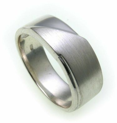 Herren Ring echt Silber 925 teilmattiert massiv schwer Sterlingsilber Qualität
