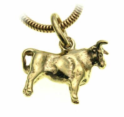 Anhänger Sternzeichen Stier Sterling Silber 925 massiv Tierkreiszeichen Horoskop