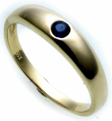 Damen Ring echt Gold 333 Safir 8kt Taufring Juwelierqualität Saphir Gelbgold