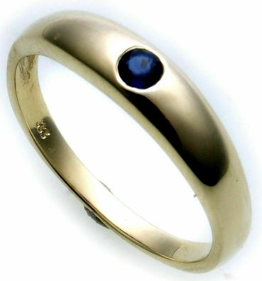 Damen Ring echt Gold 750 Safir 18 karat Juwelierqualität Saphir Gelbgold Neu