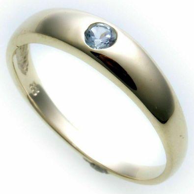 Bestpreis Damen Ring echt Gold 585 Topas 14kt Gelbgold Juwelierqualität Neu Blau