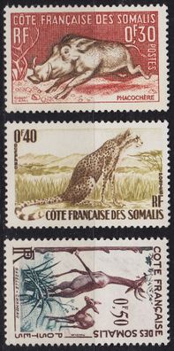 FRANZ. Somalia [1958] MiNr 0314-16 ( * * / mnh ) Tiere