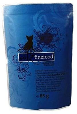 catz finefood | N° 17 - Geflügel & Garnelen - 16 x 85g ¦ nasses Katzenfutter in ...