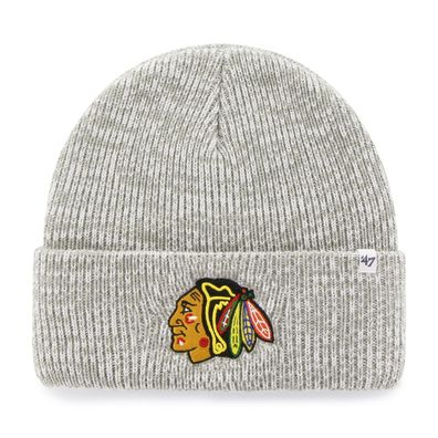 NHL Chicago Blackhawks Wollmütze Mütze Brain Freeze 190182304741 grau Beanie Hat