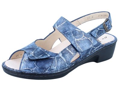 FINN Comfort Tavira Damen Sandale blau lazip/ Rocas