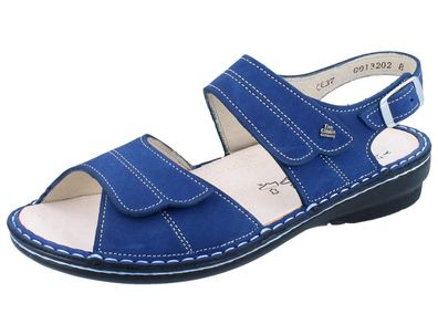 FINN Comfort Barca Damen Sandale blau kobalt/ Nubuk